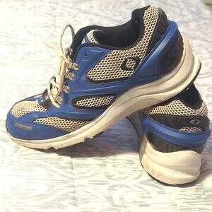 Apex Men's Stealth Runner Active Athletic Running Shoe V Last White/Blue Size 11